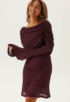 BUBBLEROOM Joulumekot|Yksiolkaimiset Mekot*Drapy Lace Dress