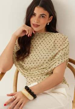 BUBBLEROOM Juhlatopit|Rennot Topit*Drapy Mesh Cape Top