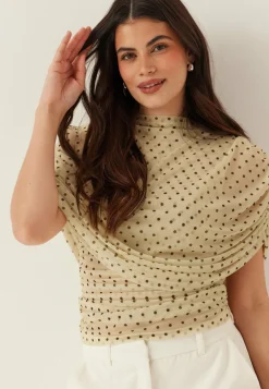 BUBBLEROOM Juhlatopit|Rennot Topit*Drapy Mesh Cape Top