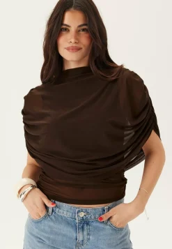 BUBBLEROOM Juhlatopit*Drapy Mesh Cape Top