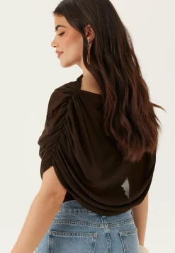 BUBBLEROOM Juhlatopit*Drapy Mesh Cape Top