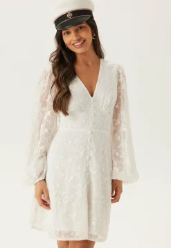 Bubbleroom Occasion Juhlamekot|Pitkähihaiset Mekot*Embroidered Short Dress