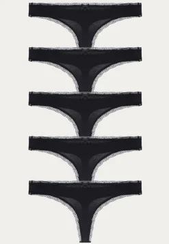 DORINA Alushousut*Essential Cotton Thong 5-pack