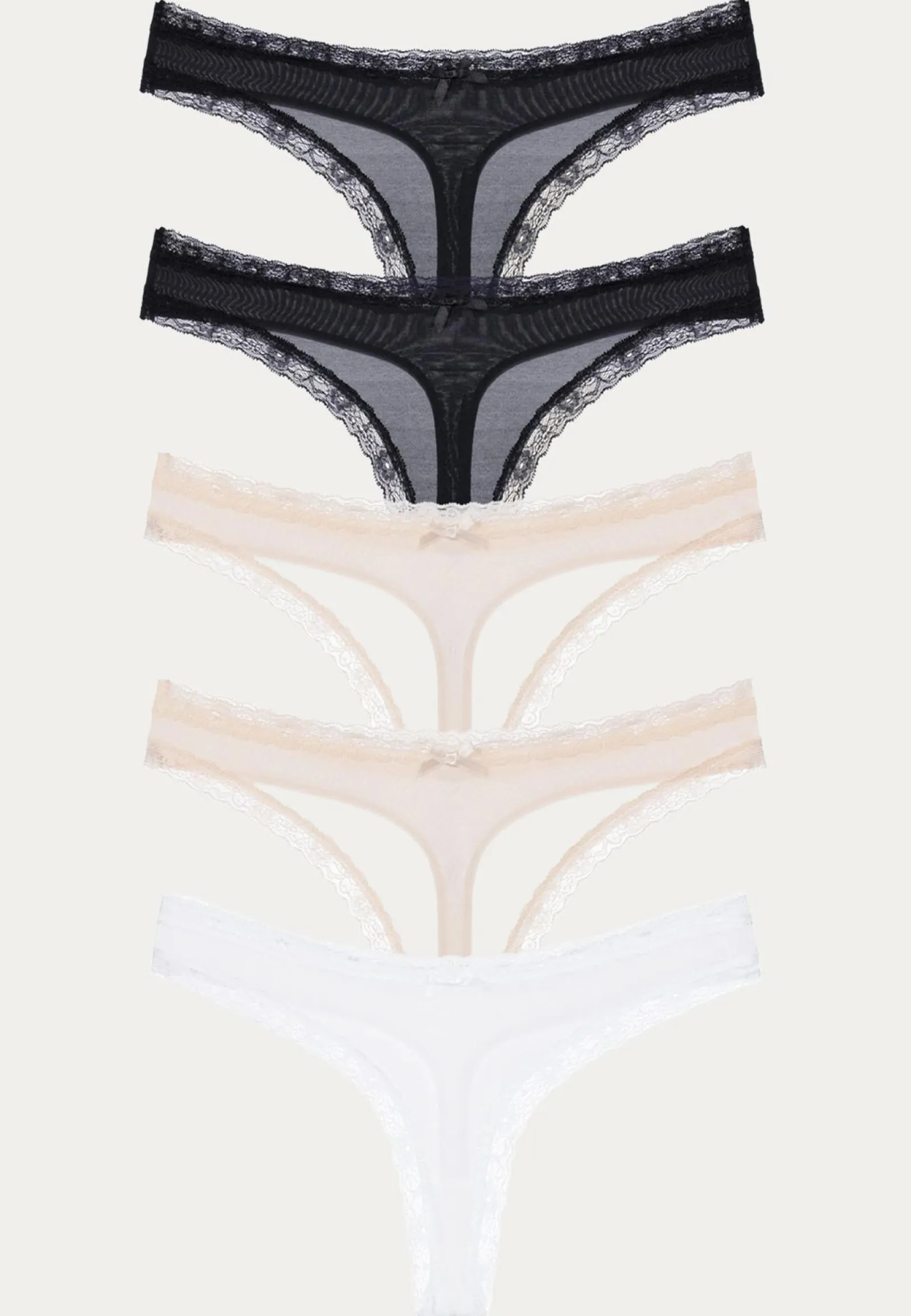 DORINA Alushousut*Essential Microfibre Thong 5-pack