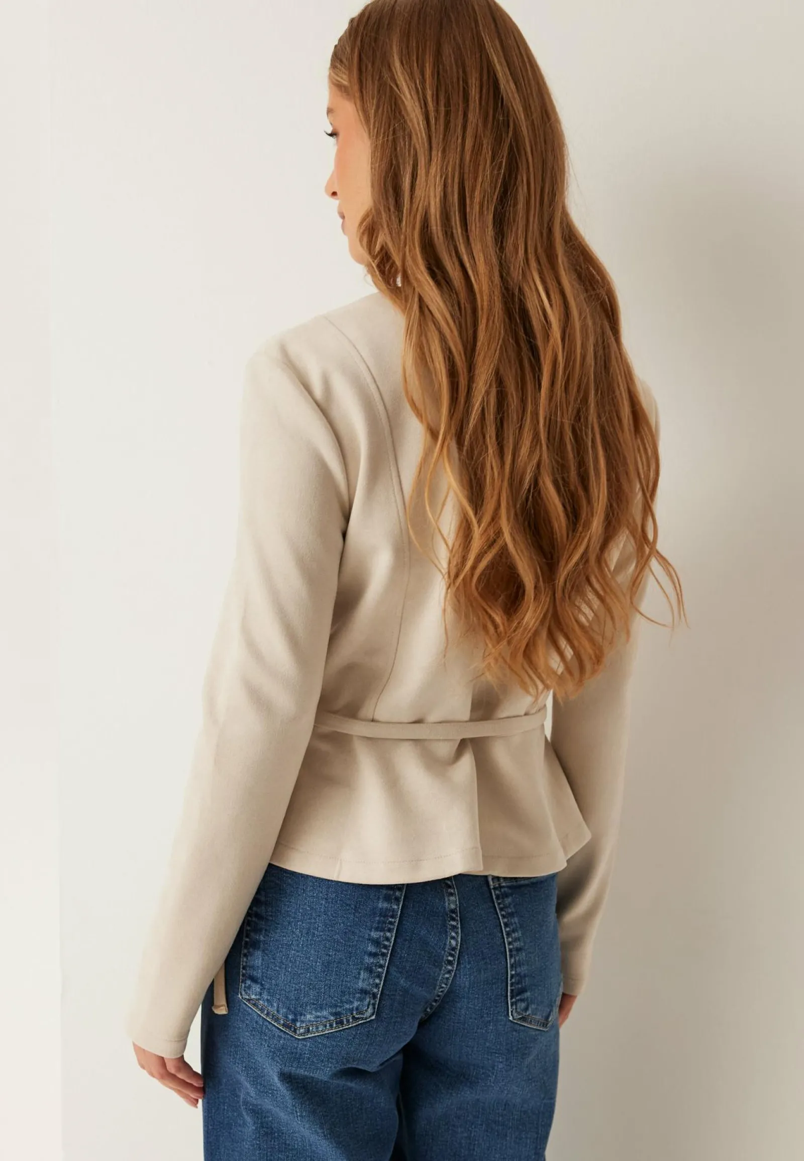 BUBBLEROOM Kesätakit|Kevyet Takit*Faux Suede Peplum Jacket