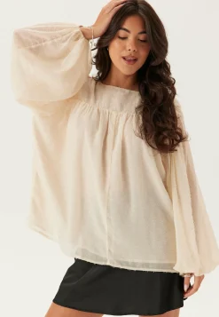 Bubbleroom Occasion Yksiväriset Puserot Ja Paidat|Tunikat Ja Puserot*Flowy Chiffon Blouse