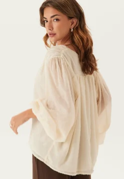 Bubbleroom Occasion Yksiväriset Puserot Ja Paidat|Tunikat Ja Puserot*Flowy Chiffon Blouse