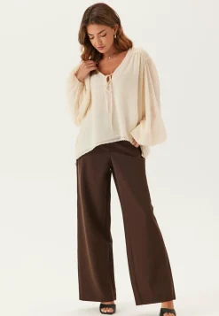 Bubbleroom Occasion Yksiväriset Puserot Ja Paidat|Tunikat Ja Puserot*Flowy Chiffon Blouse