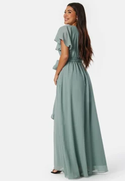 Goddiva Morsiusneitomekot|Vanhojentanssimekot*Flutter Chiffon Maxi Dress