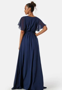 Goddiva Morsiusneitomekot|Vanhojentanssimekot*Flutter Chiffon Maxi Dress