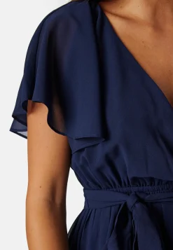 Goddiva Juhlamekot|Morsiusneitomekot*Flutter Chiffon Midi Dress