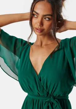 Goddiva Morsiusneitomekot|Juhlamekot*Flutter Chiffon Midi Dress