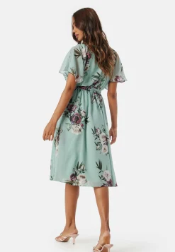 Goddiva Morsiusneitomekot|Juhlamekot*Flutter Floral Midi Dress