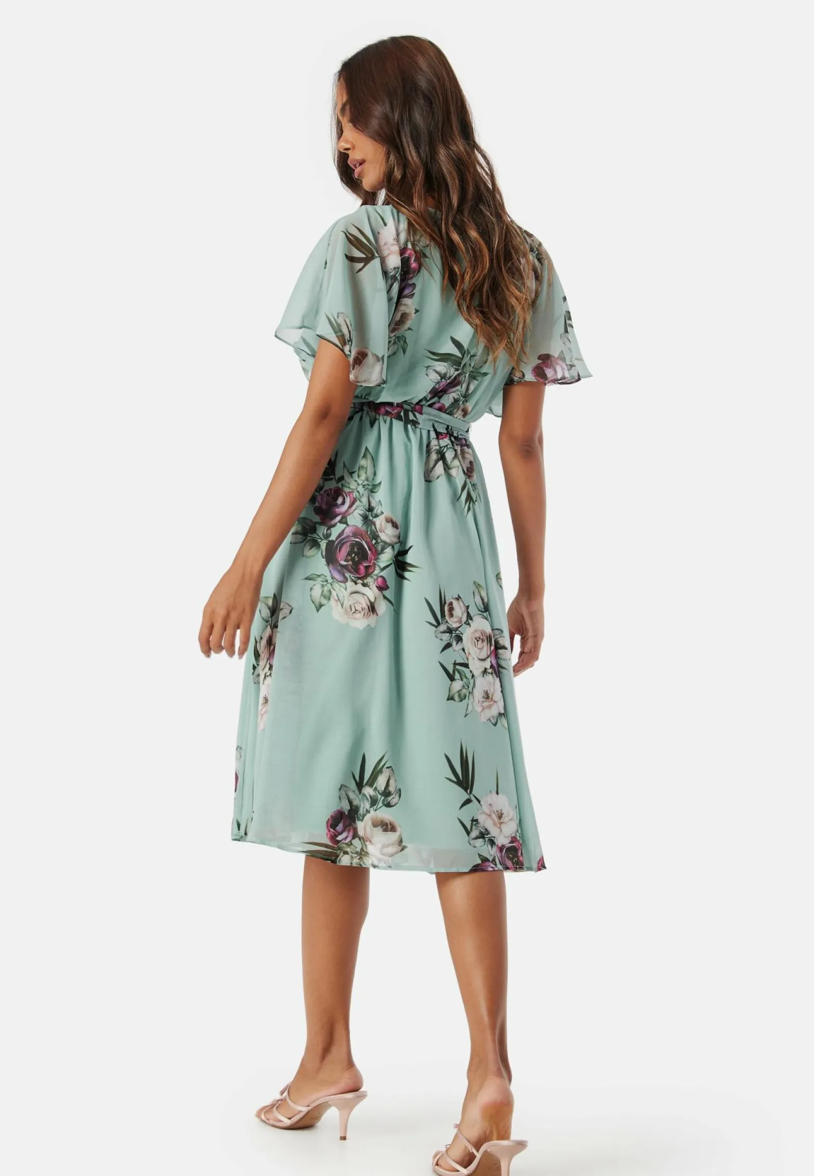 Goddiva Morsiusneitomekot|Juhlamekot*Flutter Floral Midi Dress