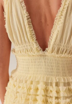 Bubbleroom Occasion Morsiusneitomekot|Vanhojentanssimekot*Frill Dotted Tulle Gown