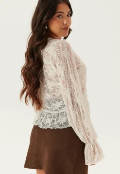 BUBBLEROOM Yksiväriset Puserot Ja Paidat|Röyhelöpuserot*Frill Lace Blouse