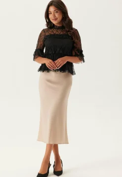 BUBBLEROOM Yksiväriset Puserot Ja Paidat|Röyhelöpuserot*Frill Lace Blouse