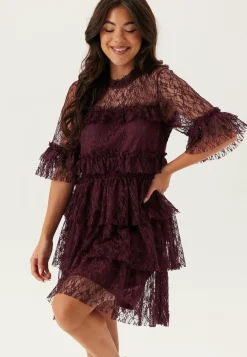 BUBBLEROOM Röyhelömekot|Joulumekot*Frill Lace Dress
