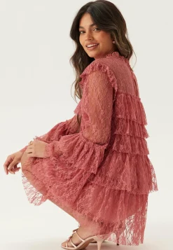 BUBBLEROOM Röyhelömekot|Pitkähihaiset Mekot*Frill Lace Dress