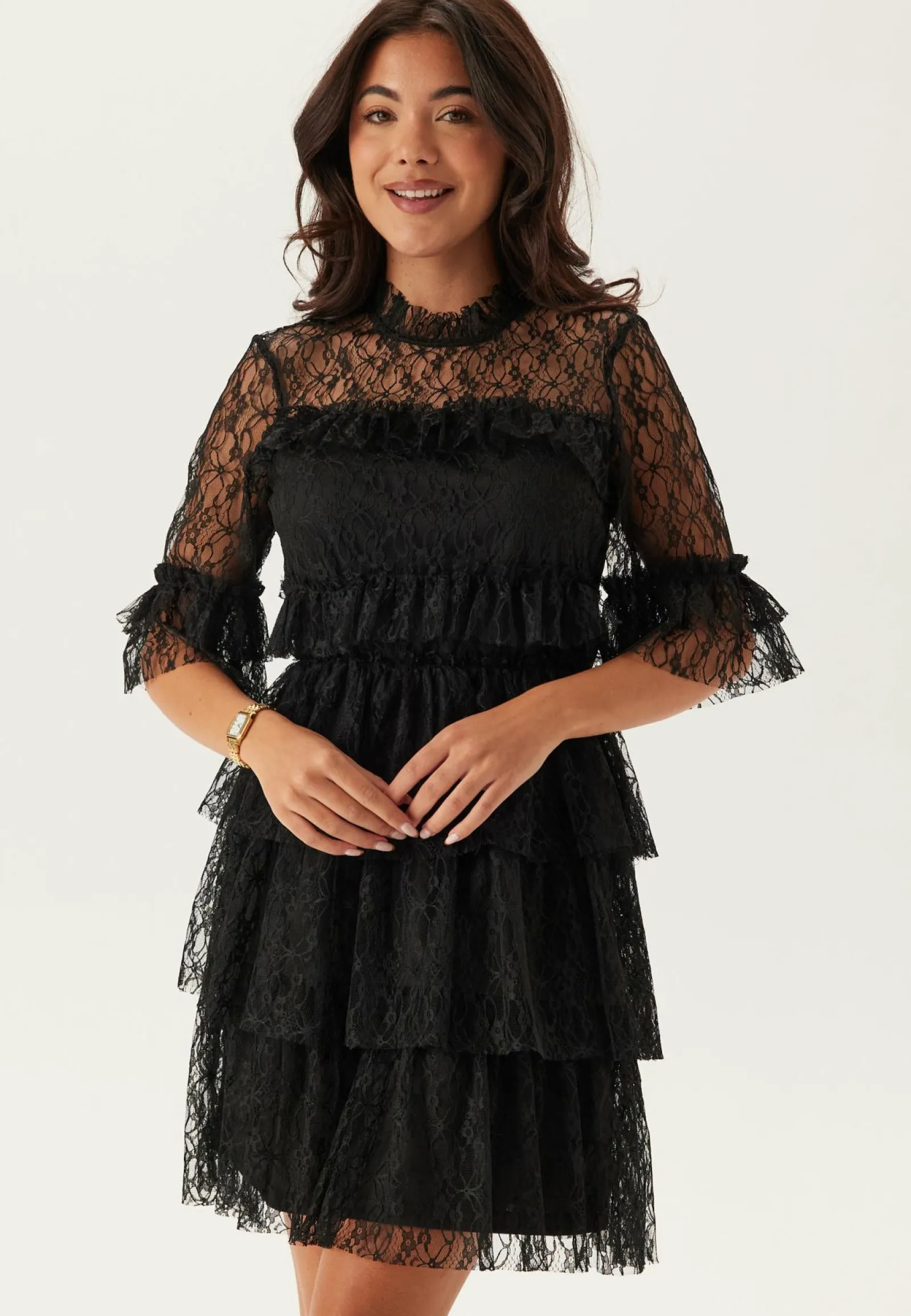BUBBLEROOM Röyhelömekot|Uudenvuoden Mekot*Frill Lace Dress