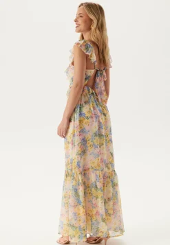 Bubbleroom Occasion Röyhelömekot|Morsiusneitomekot*Frill Tie Back Maxi Dress