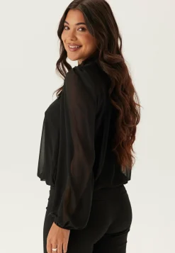 BUBBLEROOM Yksiväriset Puserot Ja Paidat|Juhlapyserot*Frill Tie Blouse