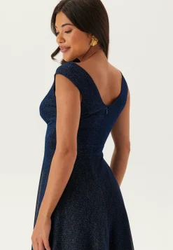 Goddiva Morsiusneitomekot|Uudenvuoden Mekot*Glitter Wrap Maxi Dress