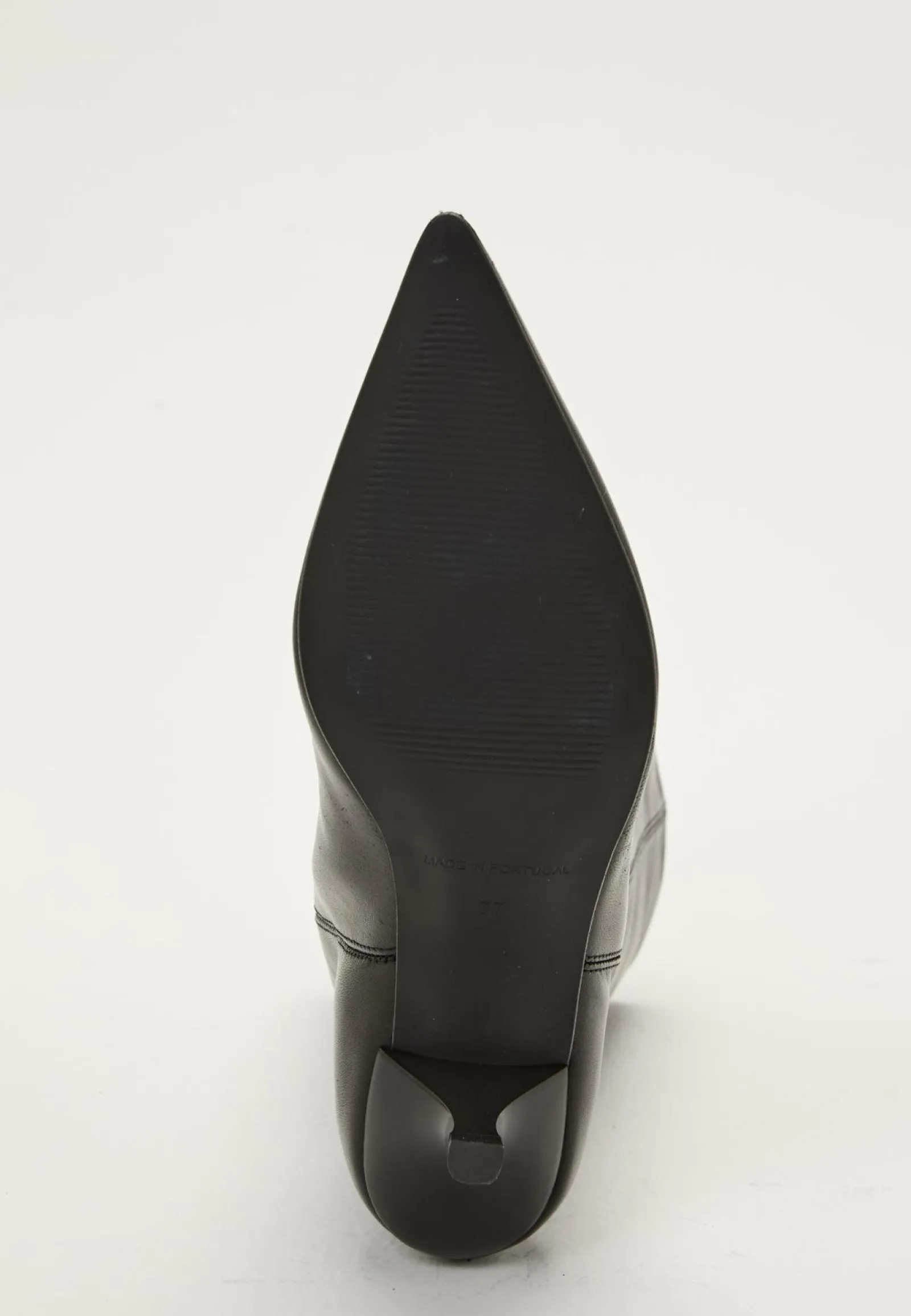 MAKE WAY Aidon Nahan Kengät|Korkokengät*Heeled Mid Knee Leather Boot