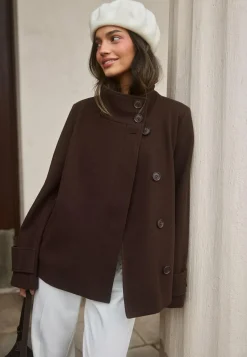 BUBBLEROOM Kevättakit|Kevyet Takit*High Neck Short Coat