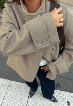 BUBBLEROOM Syystakit|Takit*High Neck Short Coat