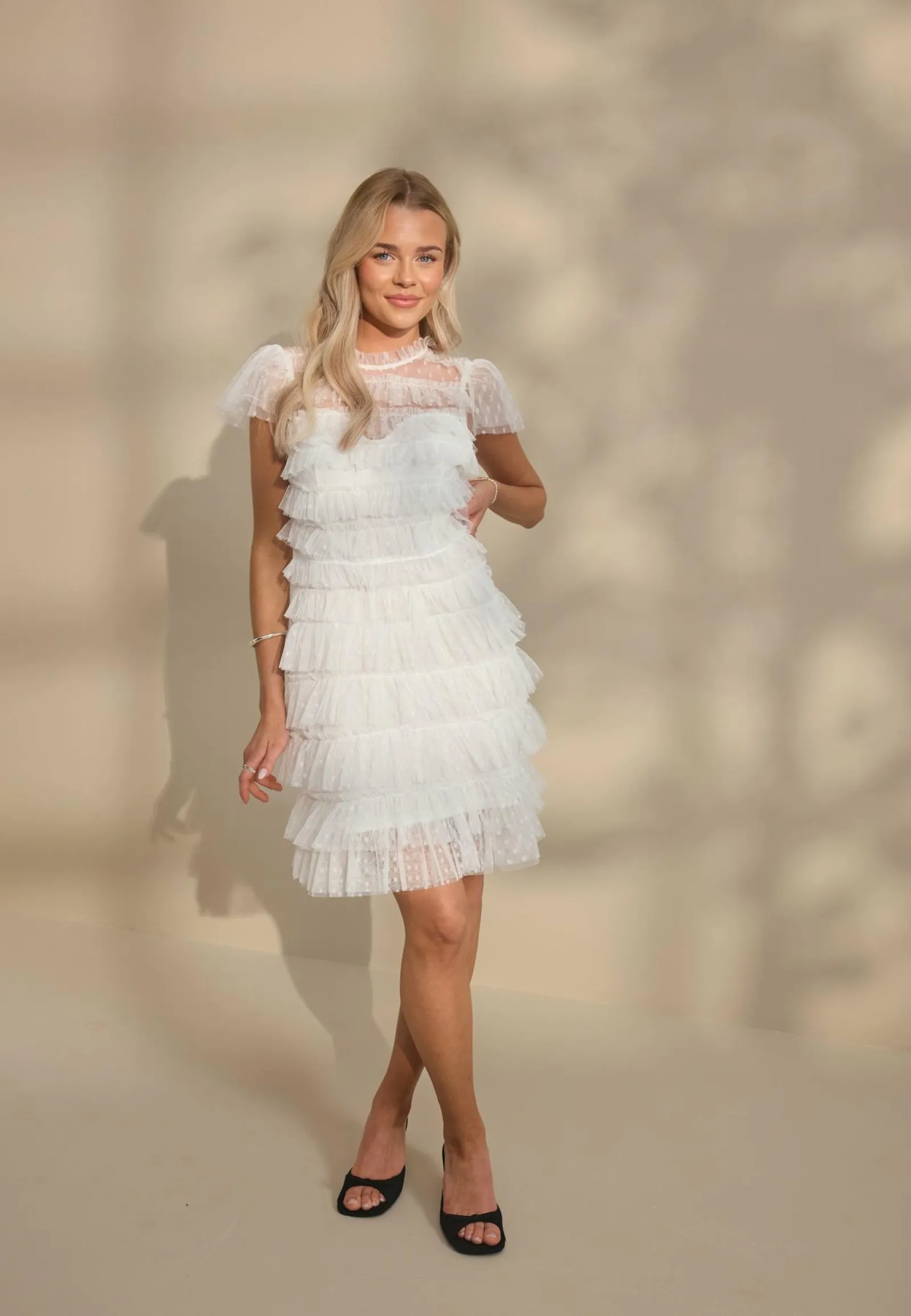 Bubbleroom Occasion Minimekot|Valmistujaismekot*High Neck Tulle Frill Dress