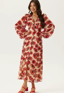 Bubbleroom Occasion Juhlamekot|Kukkakuosiset Ja Kuviolliset Mekot*Jacquard Chiffon Midi Dress