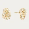 BY JOLIMA Korvakorut*Knot Crystal Stud
