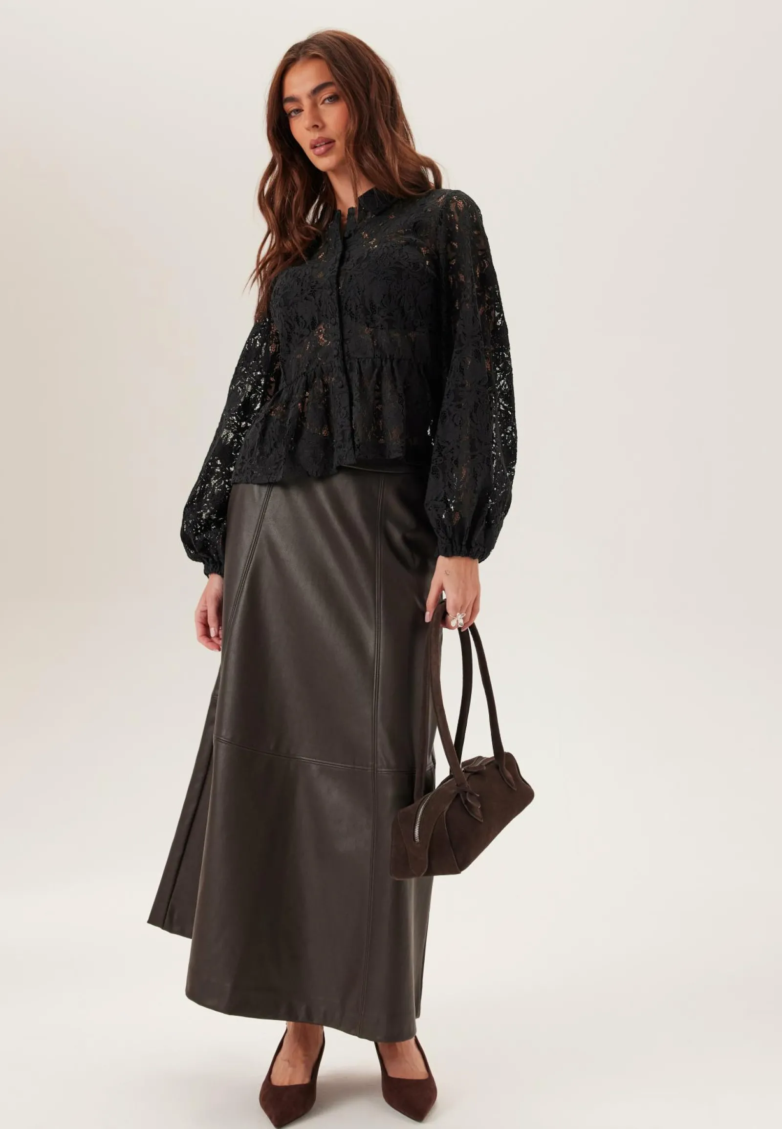 BUBBLEROOM Tunikat Ja Puserot|Paidat*Lace Peplum Blouse