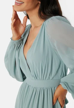 Goddiva Morsiusneitomekot|Juhlamekot*Long Sleeve Chiffon Dress