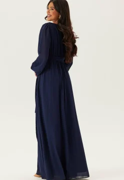 Goddiva Pitkähihaiset Mekot|Vanhojentanssimekot*Long Sleeve Chiffon Dress