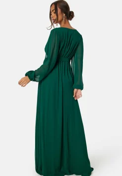 Goddiva Morsiusneitomekot|Juhlamekot*Long Sleeve Chiffon Dress