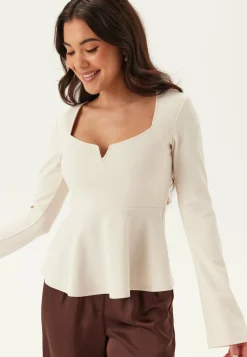 BUBBLEROOM Pitkähihaiset Topit|Rennot Topit*Long Sleeve Peplum Top