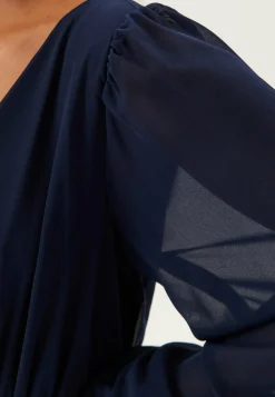 Goddiva Morsiusneitomekot|Juhlamekot*Long Sleeve Tiered Maxi Dress