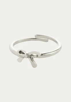 Pilgrim Sormukset*Lulu Bow Stack Ring Silver-pla