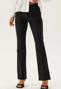 BUBBLEROOM Keskivyötäröiset Housut|Lahkeelliset Housut*Mid Waist Stretchy Flared Trousers