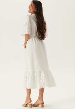 BUBBLEROOM Röyhelömekot|Kesämekot*Midi Broderie Anglaise Dress