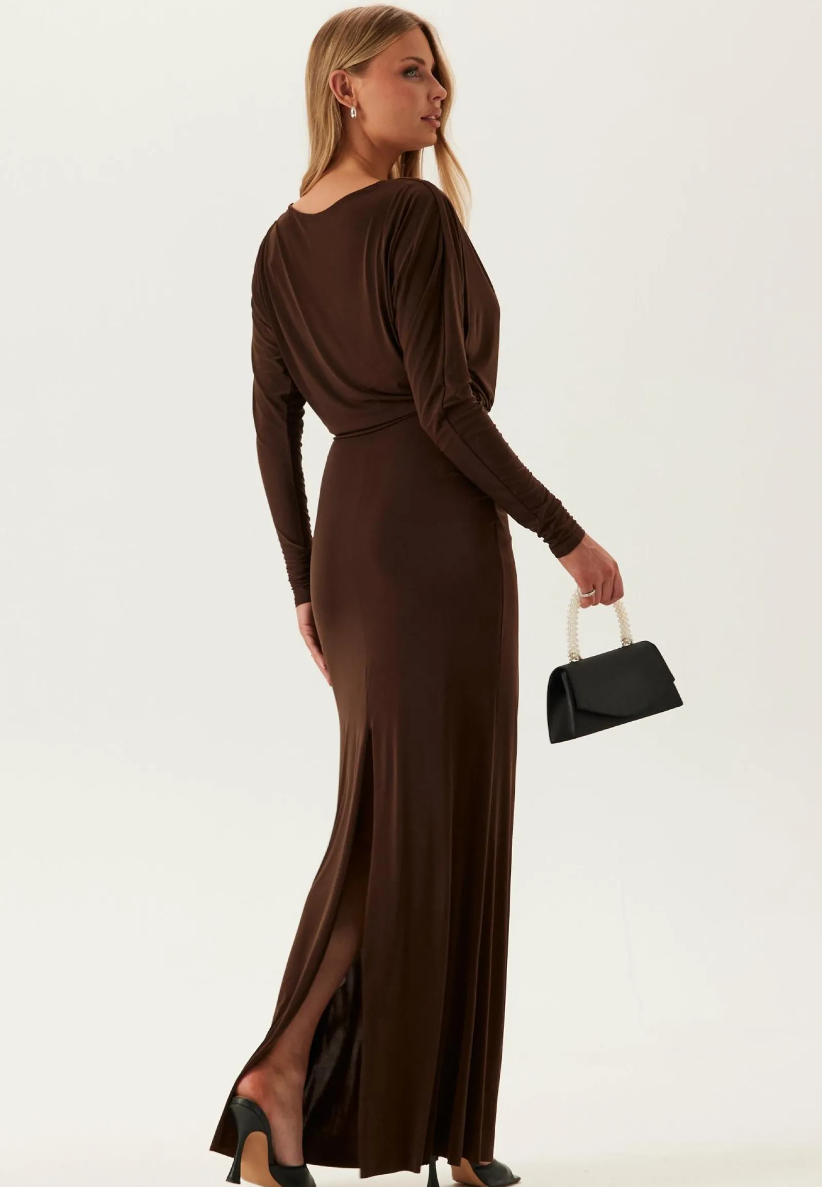 Goddiva Pitkähihaiset Mekot|Trikoomekot*Multi Way Long Sleeve Maxi Dress