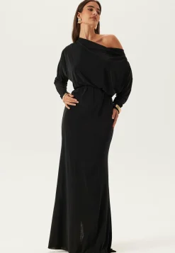 Goddiva Uudenvuoden Mekot|Trikoomekot*Multi Way Long Sleeve Maxi Dress