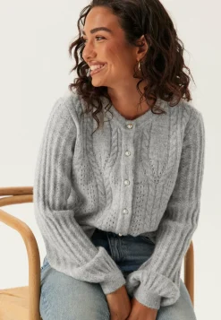 Object Collectors Item Neuletakit|Neulepuserot*Objflora Re Ls Knit Button Cardigan