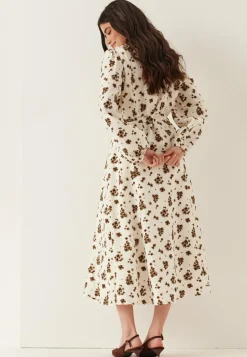 Object Collectors Item Kukkakuosiset Ja Kuviolliset Mekot|Paitamekot*Objkristi 3/4 RE LONG SHIRT DR