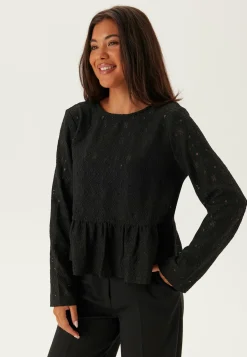 Object Collectors Item Rusetilliset Puserot|Yksiväriset Puserot Ja Paidat*Objlaila L/S Re Tie Top