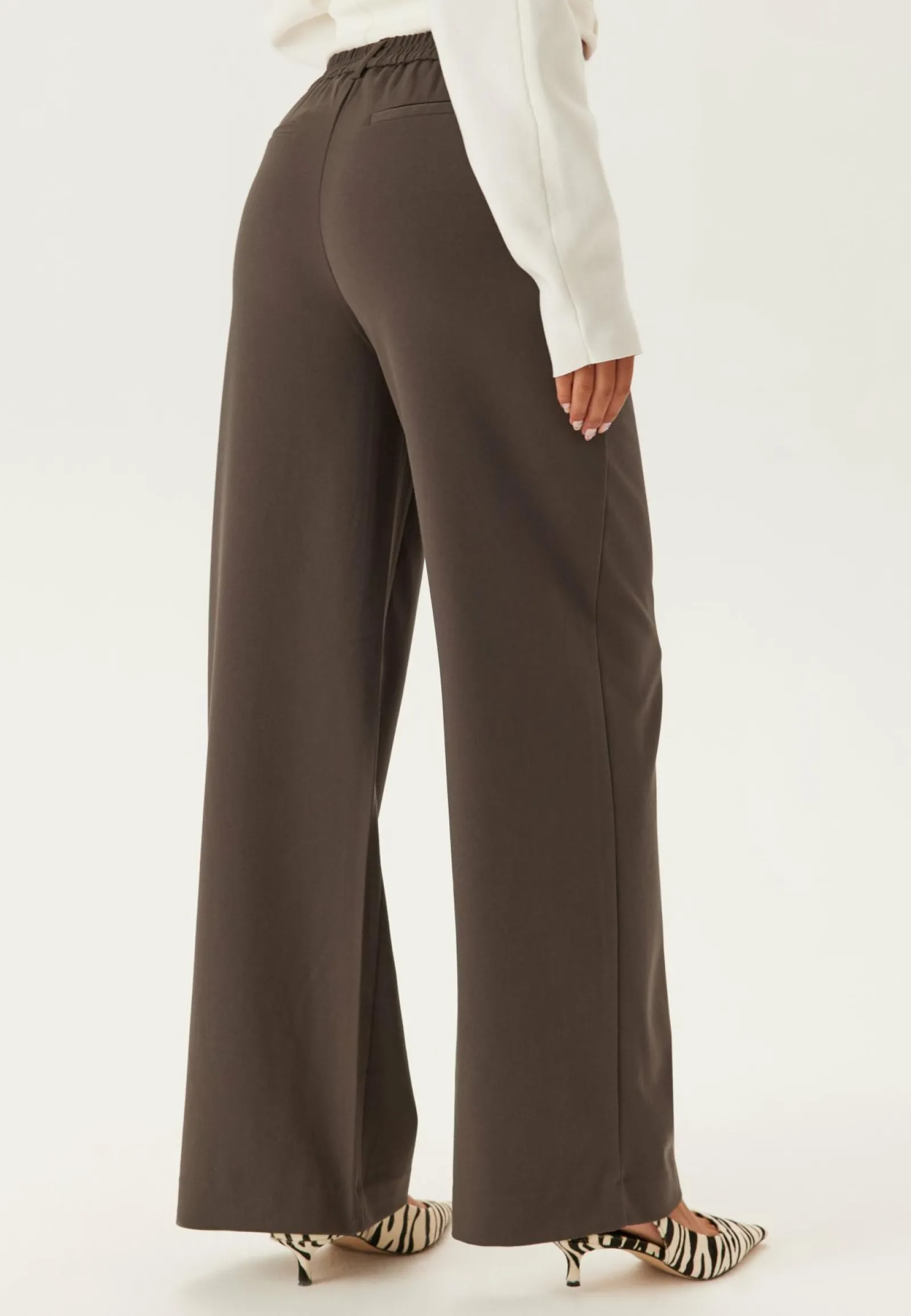 Object Collectors Item Leveälahkeiset Housut|Keskivyötäröiset Housut*Objlisa MW Wide Pant