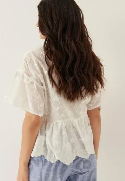 Object Collectors Item Yksiväriset Puserot Ja Paidat|Tunikat Ja Puserot*Objlora S/S RE V-NECK TOP