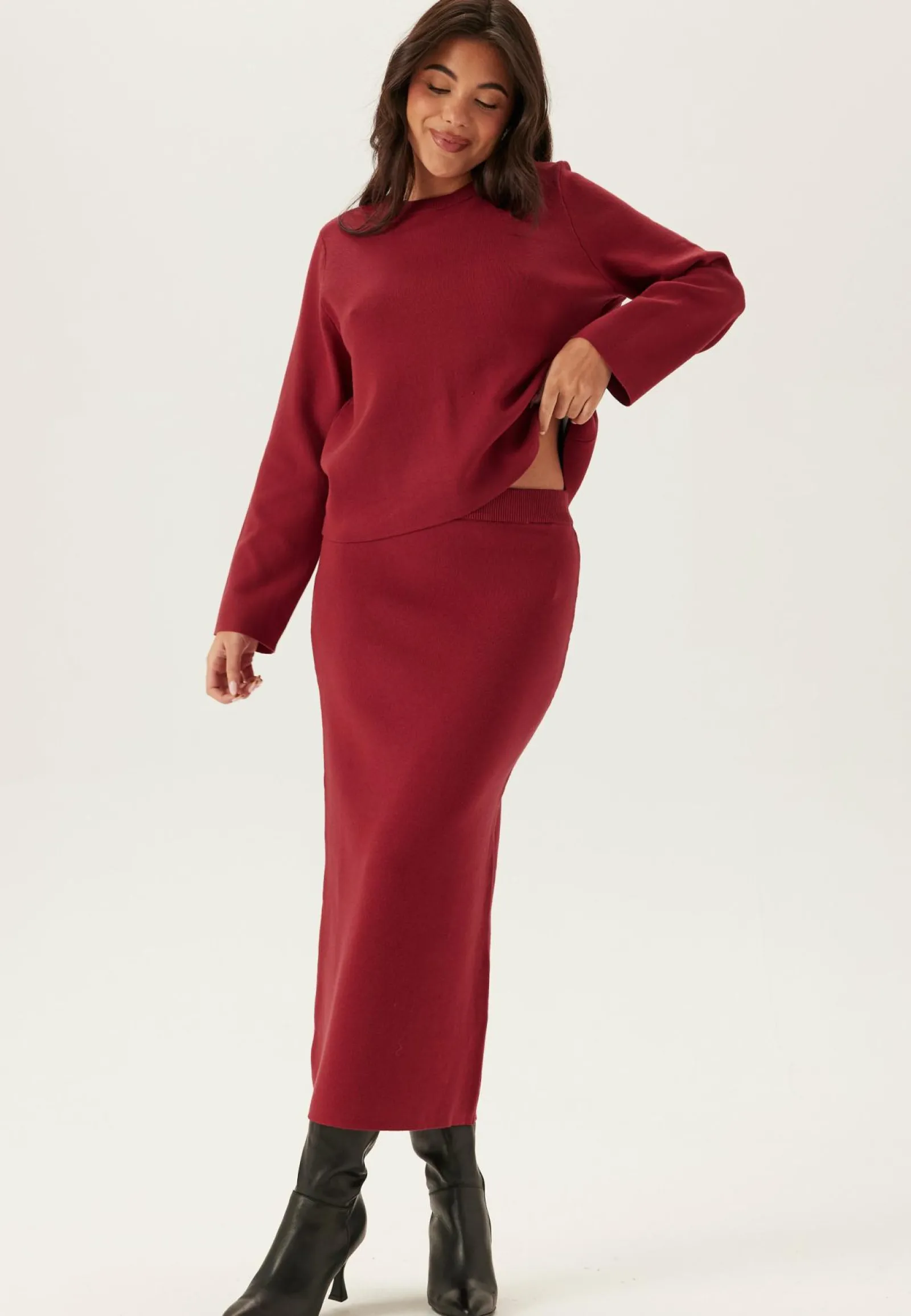 Object Collectors Item Rennot Setit|Midihameet*Objreynard Hw Knit Skirt Noos